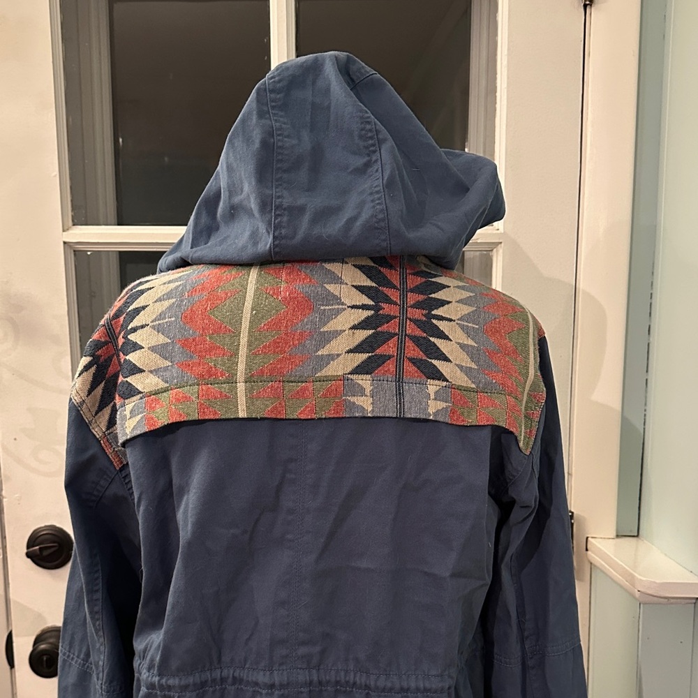 Roxy Blue Sultanis Jacket with Multicolor Pattern - Picture 7 of 7
